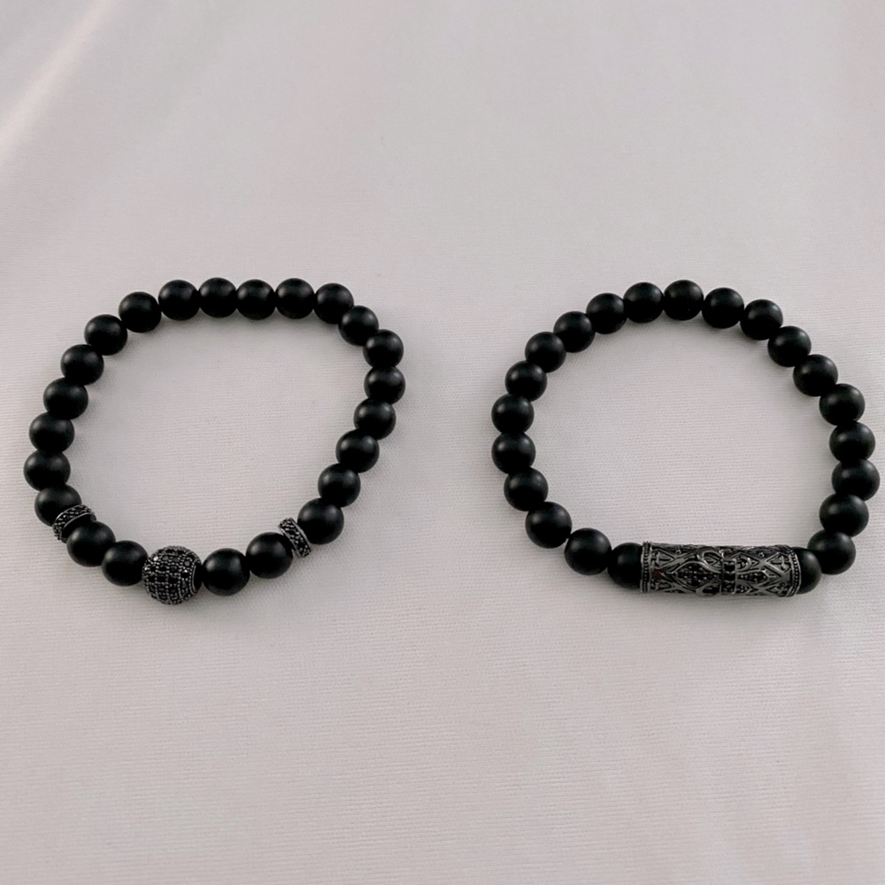 Beaded Bracelets - Black